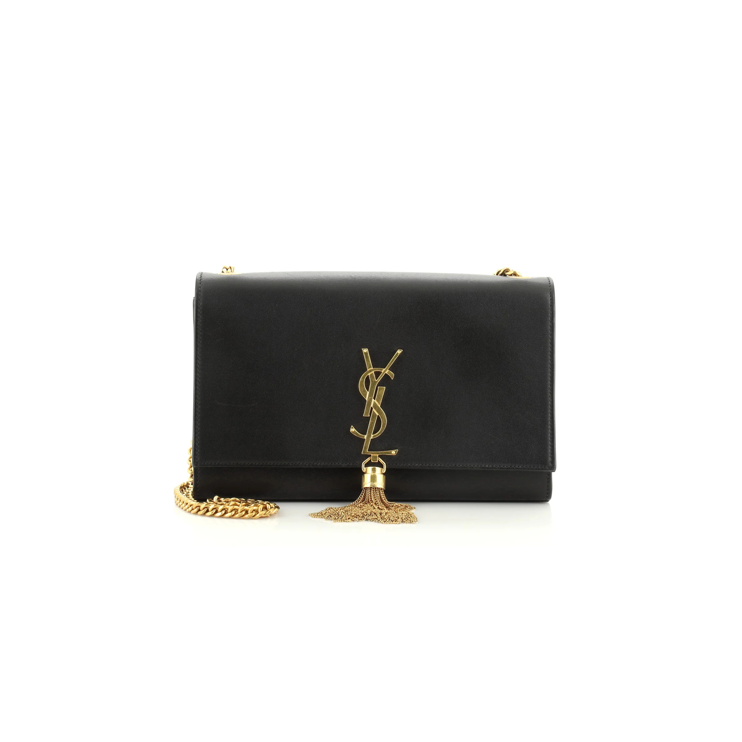 YSL KATE TASSEL GOLD CHAIN CHAIN CROSSBODY BAG BCI3541190316 (24*14.5*5cm)